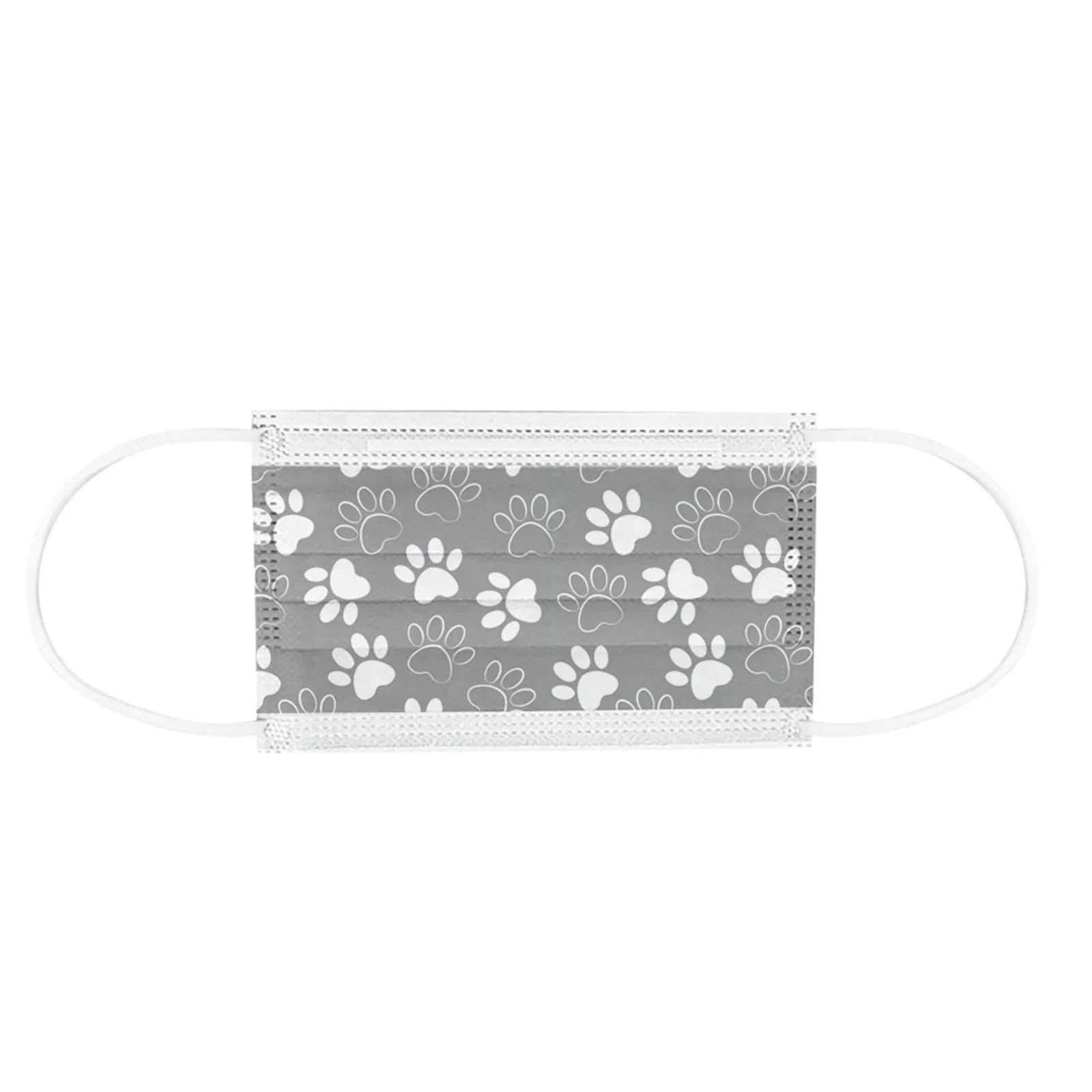 

50PCS Adult Disposable Face Mask Cute Cat Print Mouth Mask Breathable 3 Layer Mascarillas Earloop Dustproof Cycling Masks