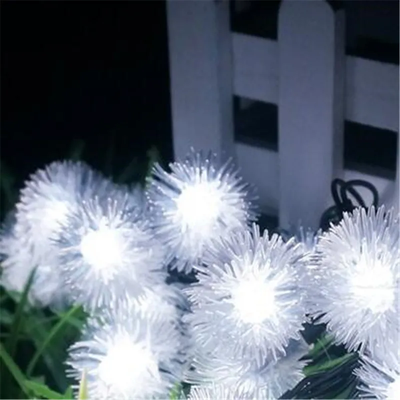 20 светодиодный s Ночной светильник на солнечной батарее Мощность шар строка