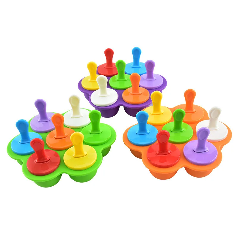 Силиконовая мини-форма для мороженого с 7 отверстиями 1 шт. | Дом и сад