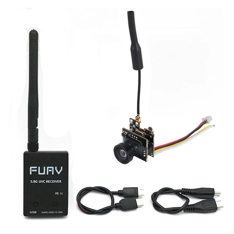5 8G FPV приемник UVC видео Downlink OTG VR Android Phone и LST S2 + AIO 800TVL CMOS Mini 40CH 25mW передатчик