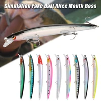 artificial fishing lure 9 colors 3d simulation fishing baits alice mouth bass edf