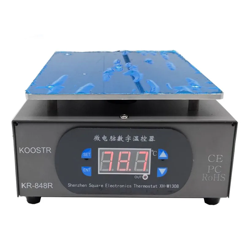 B KR-848R станция подогрева 220 В/110 В подогреватель цифровой платформы нагревательная пластина для телефона машина-сепаратор с ЖК-экраном PK UYUE 946s - Цвет: B