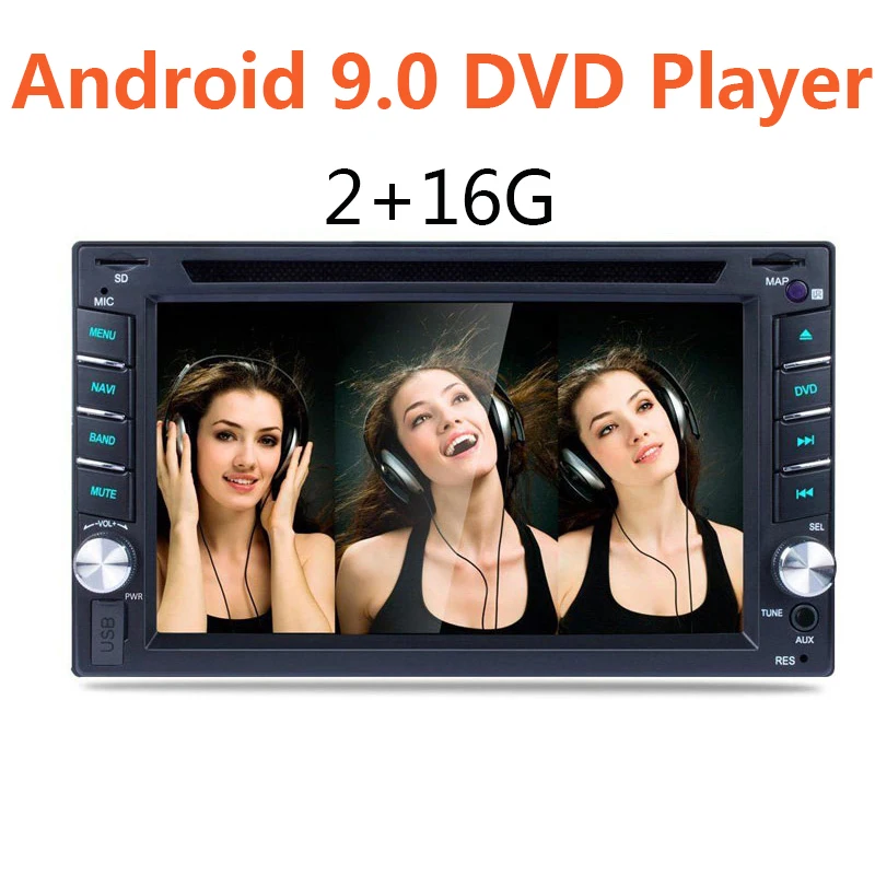 Автомагнитола 2 Din + 16 ГБ 9 0 дюйма GPS USB TF | Автомобили и мотоциклы