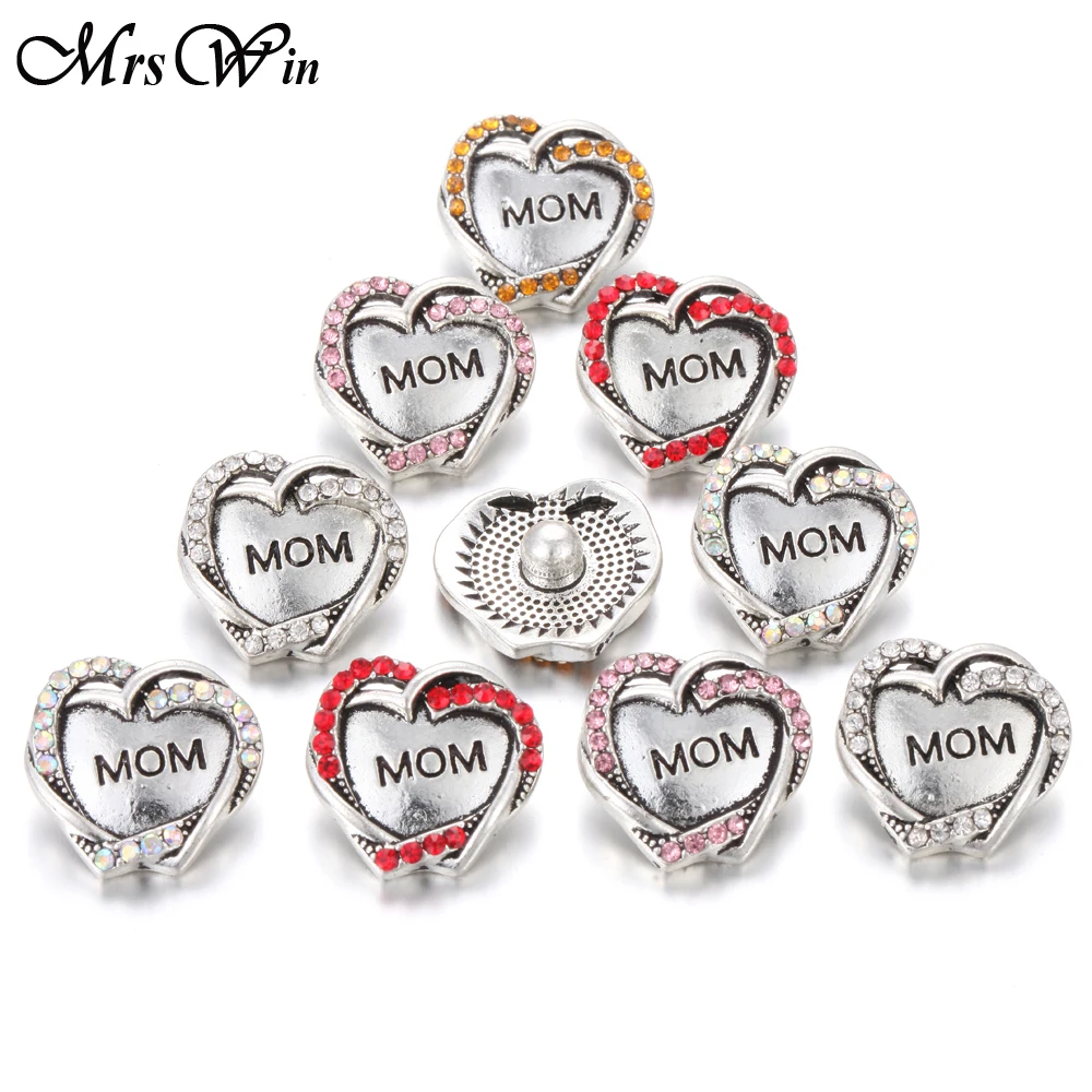 6 шт./лот новинка ювелирное изделие с кристаллами 18 мм Snap button s lot для snap bracelet Charms