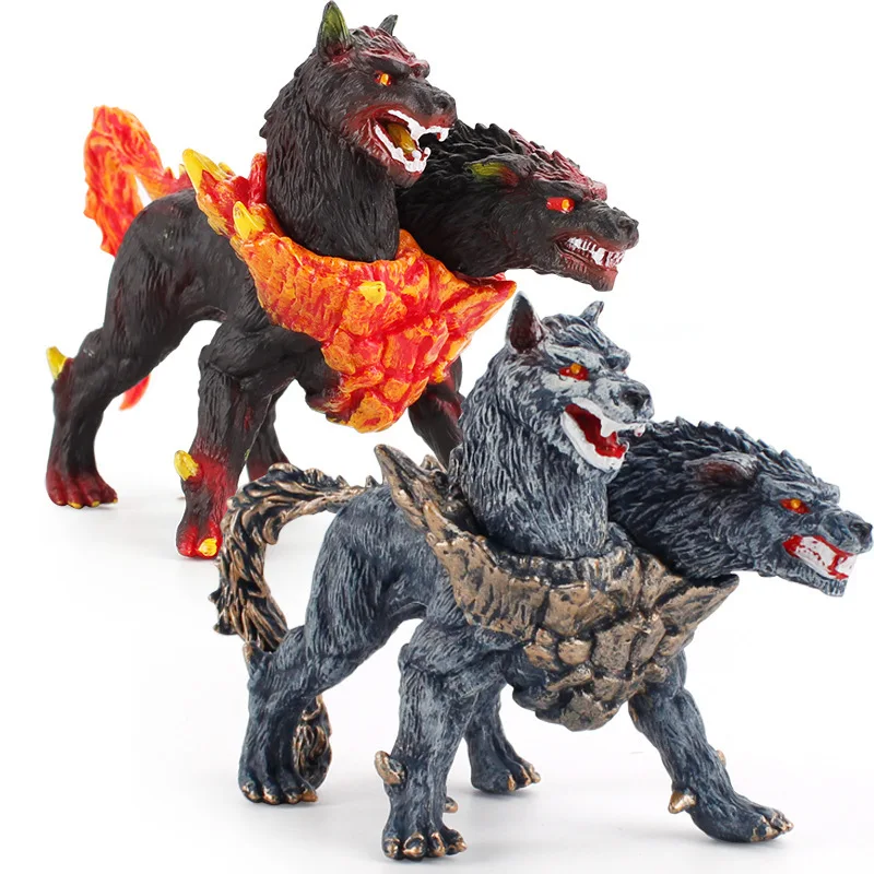 Мифигурки Cerberus настольные игрушки животные статические украшения двухсторонняя