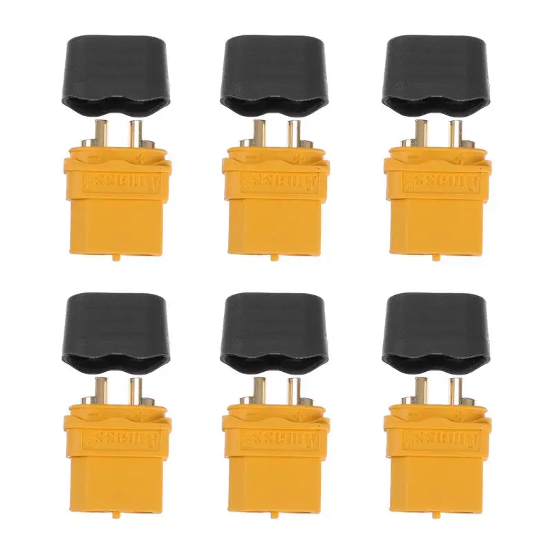 

6Pcs Durable Practical Rustproof Portable Protective Bullet Connectors Power Plugs Female Connectors