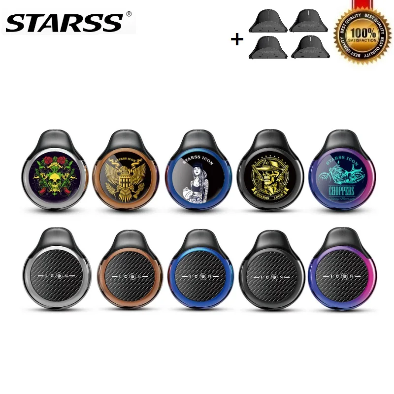 Оригинальный Starss Icon 350 мАч комплект Pod System 4 6 мл картридж Vape электронная сигарета