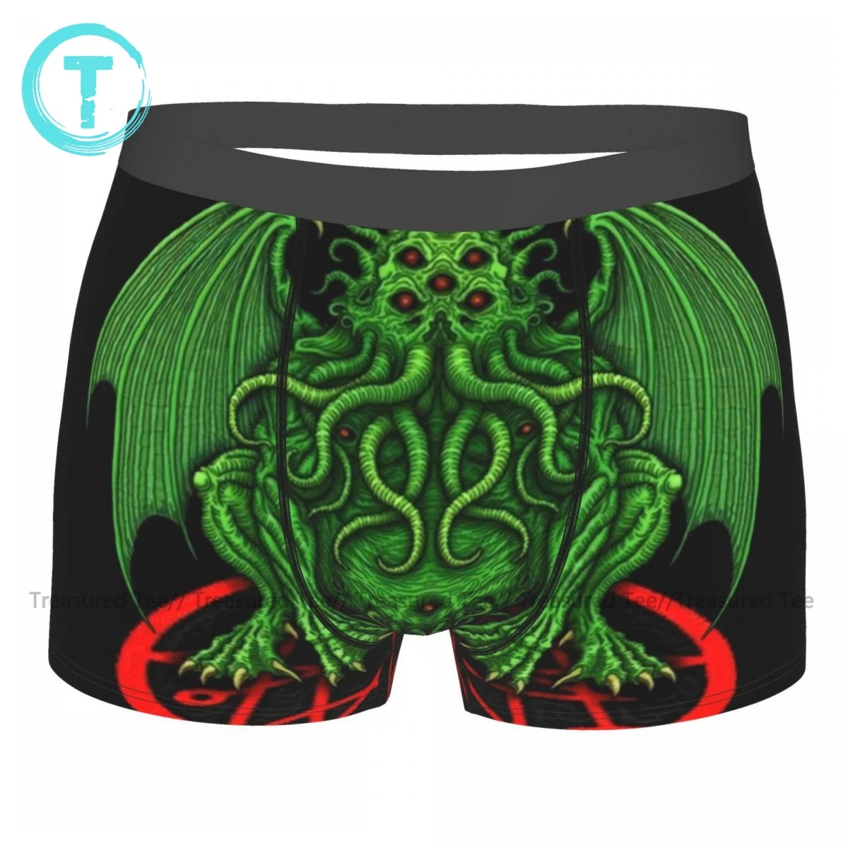 Cthulhu Underwear Sublimation Trenky Polyester Trunk Custom Cute Men Boxer Brief