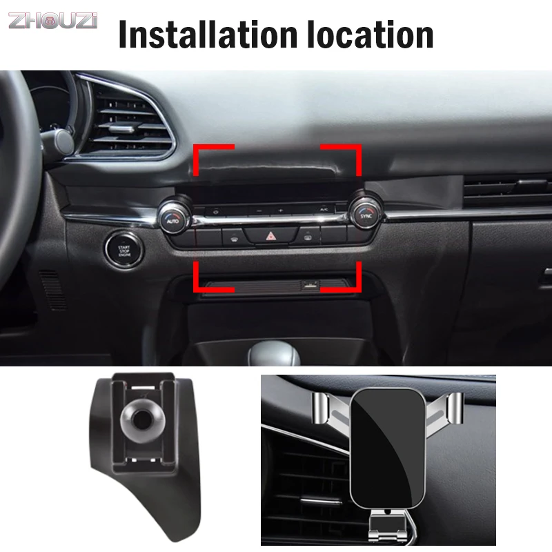 car mobile phone holder for mazda cx30 cx 30 2020 special air vent gps mounts stand gravity navigation bracket car accessories free global shipping
