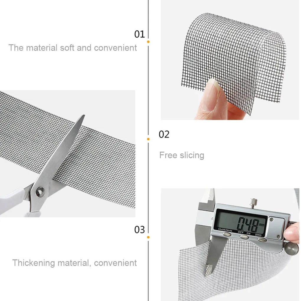 Противомоскитная сетка для ремонта окон летняя Москитная и дверей нашивка