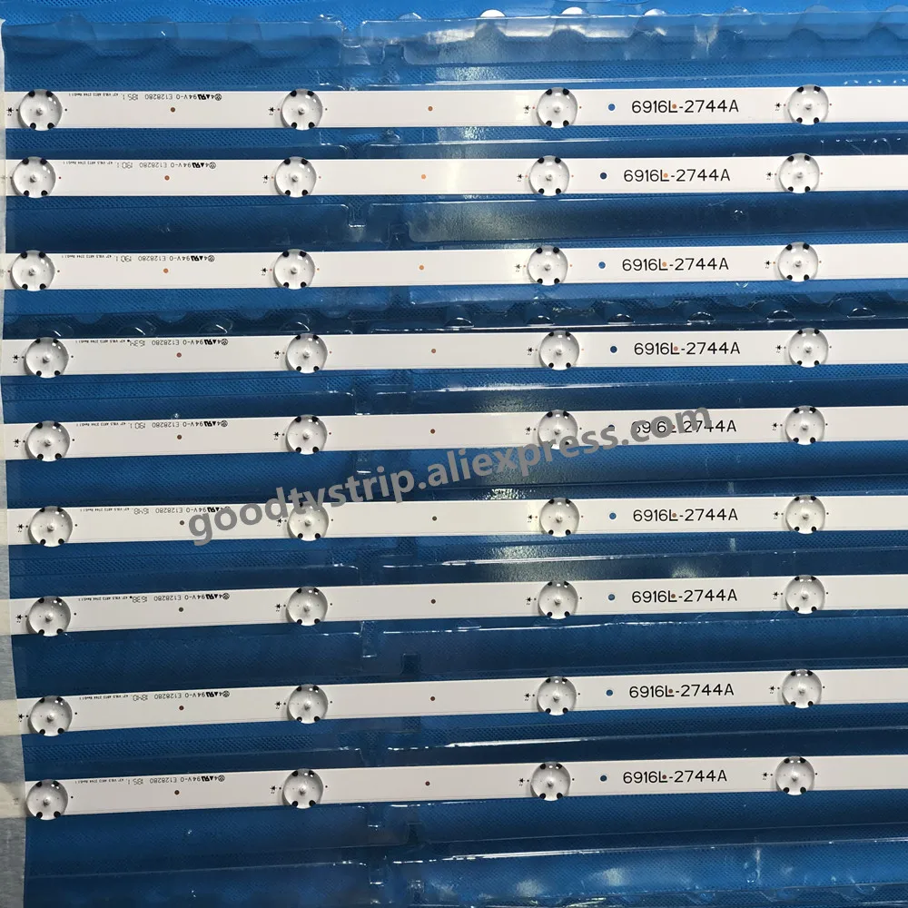 (Новый комплект) 3 шт. 8 светодиодов 850 мм Светодиодная лента для подсветки LG