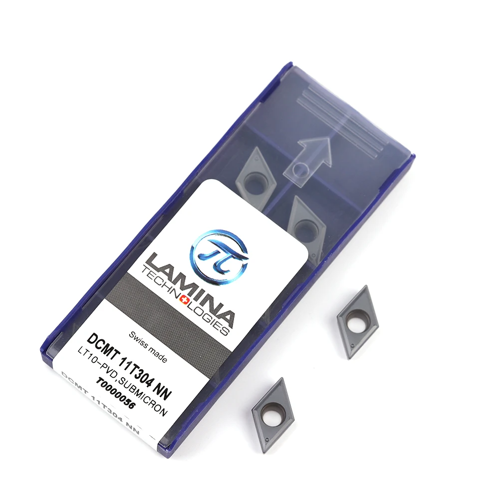 10 шт. LAMINA 100% оригинал DCMT 11T304 NN LT10 CNC вставка карбид фрезерная DCMT11T304 LT10|Токарный