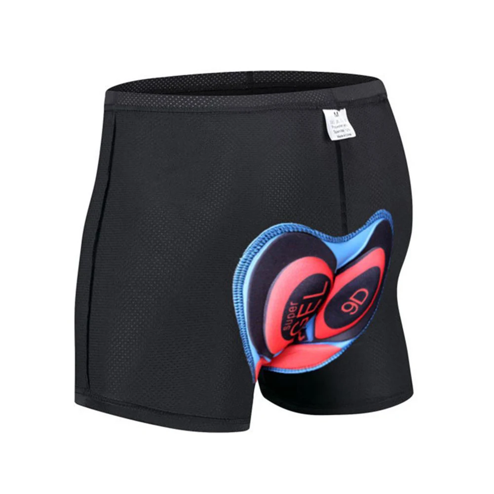 Cycling Shorts Gel Pad Coolmax 9D S-XXXL Cushion MTB Bike Base Seat Breathable Shockproof Bicycle Underwear Pads | Спорт и