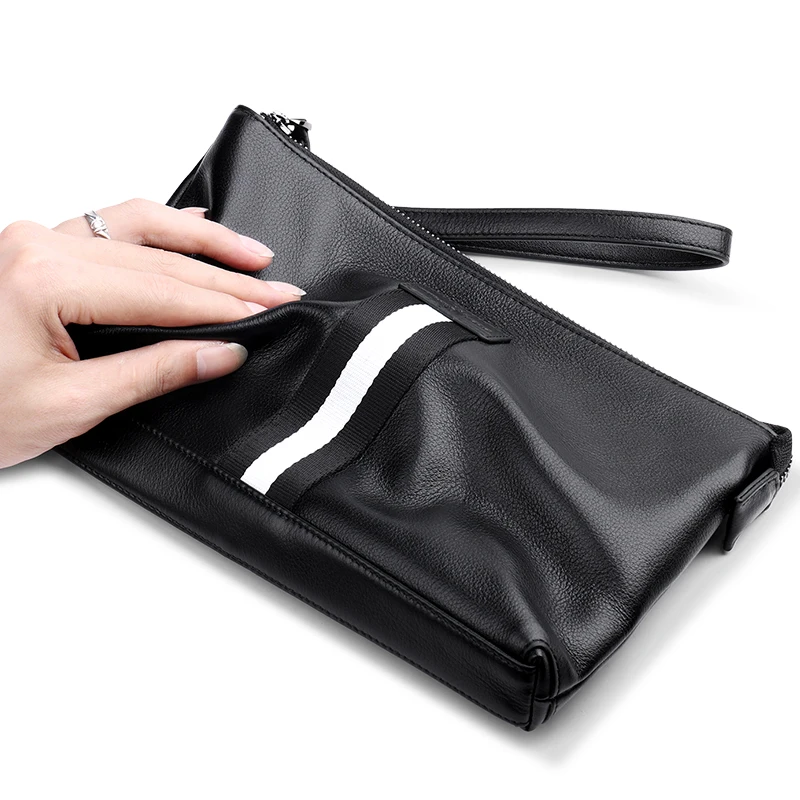 WILLIAMPOLO Large Capacity Clutch Purse Casual Man's Leather Wallets For ipad Male Wallet PL017D |