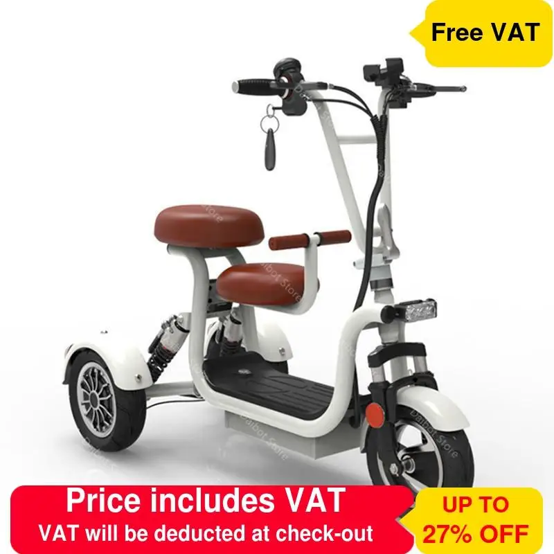 Электрический мотоцикл Скутер 3 колеса электрические велосипеды 400 Вт 48 в 10