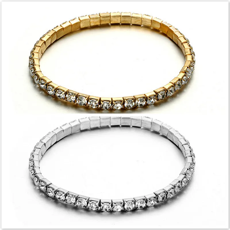 1 шт. геометрический Кристалл ID браслеты золотые стразы с кристаллами браслет