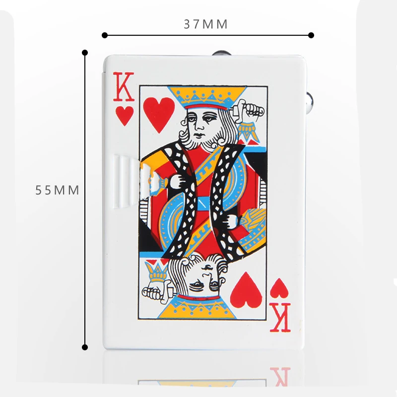 Креативные игральные карты газовая Бутановая заправка зеленая зажигалка