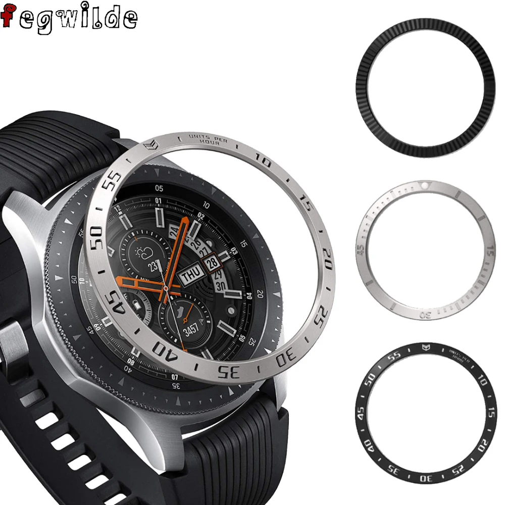 Безель кольцо для Samsung Galaxy Watch 46 мм 42 Шестерня S3 Frontier металлическая защита от