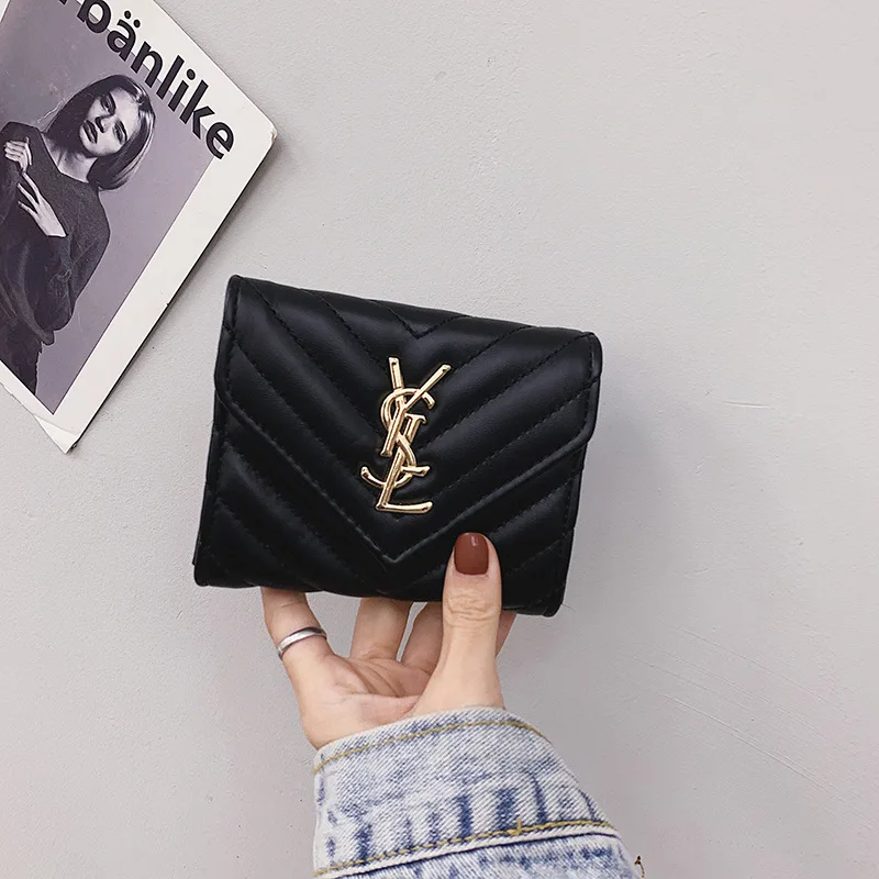

Women's Wallet Long Small Lingge Card Bag Fashion Zipper Mobile Phone Pocket Change Women Purse Purse Girl Purse Wallets