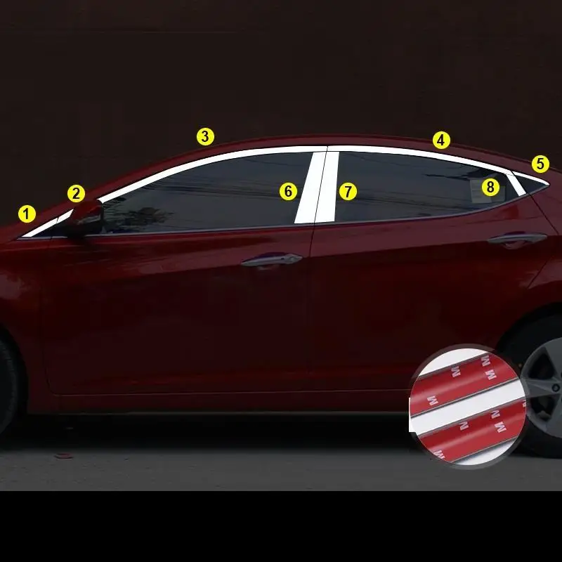 Оконный Автомобильный декоративный хром модифицированный автомобильный