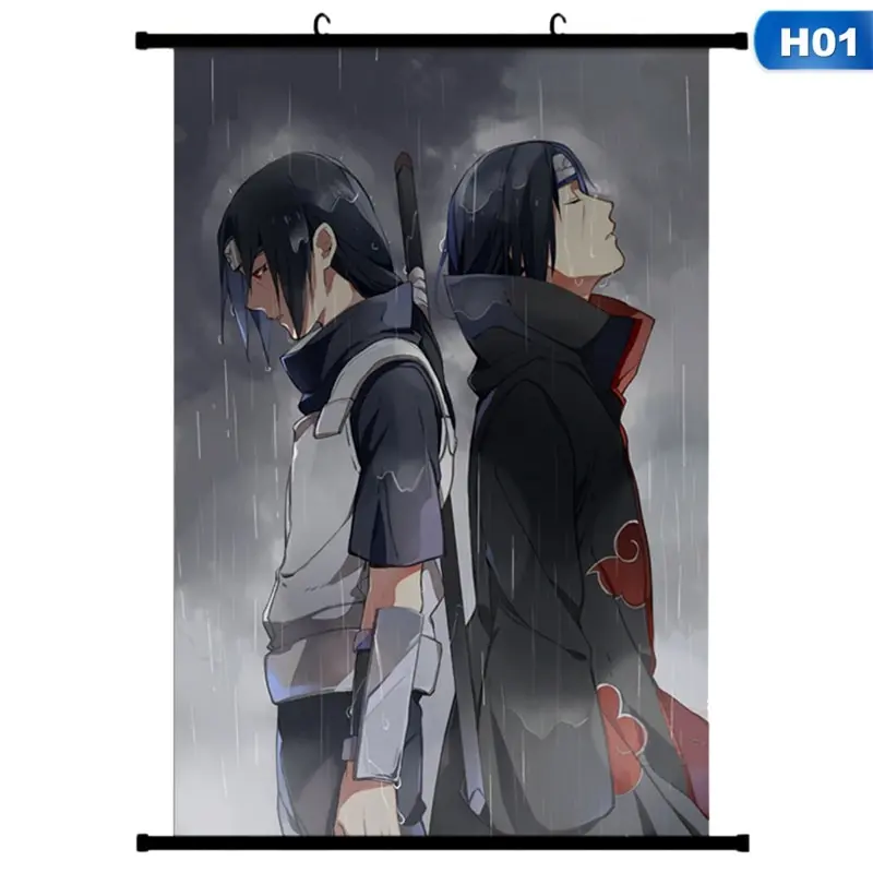 

2019 Japanese Anime Naruto Itachi Uchiha Wall Poster Canvas Scroll Painting Home Wall Print Modern Art Decor Poster