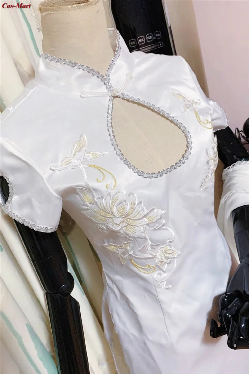 

Game Girls Frontline General Liu Rifle Cosplay Costume Fashion White Chongsam Activity Party Role Play Clothing Custom-Make Any