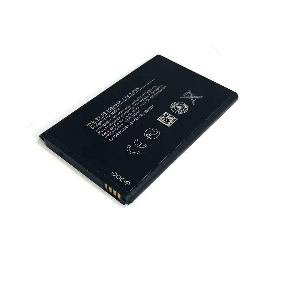 Bateria BN02 BYD BN-02 2000 мА/ч, замена Батарея для Nokia XL/XL 4G RM-1061 RM-1030 RM-1042 BYD BN-02