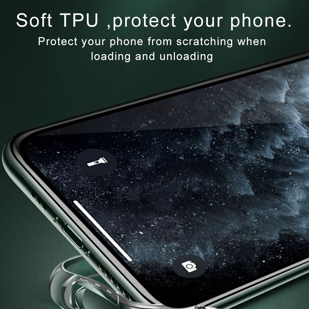 Прозрачный чехол для задней панели телефона IPhone 11 Pro Max Xr Xs X 8 7 Plus 6 6s 360