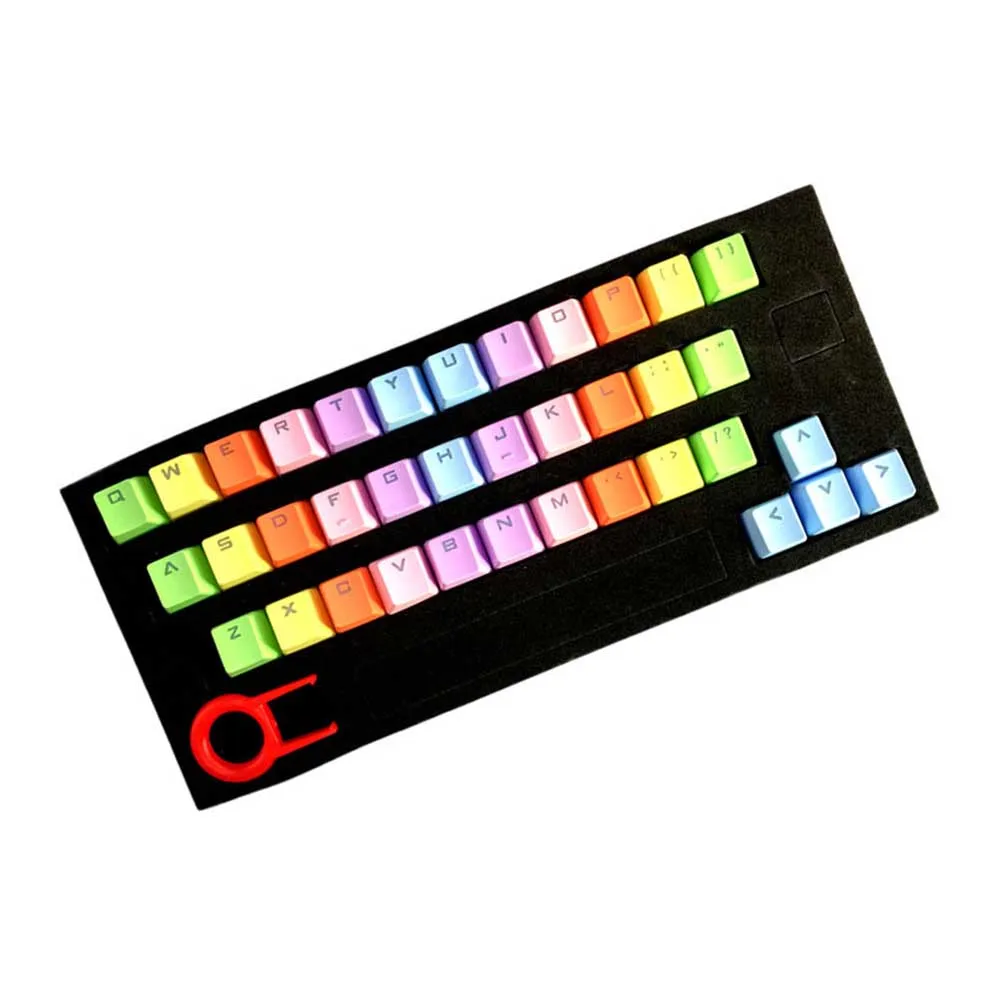 

PBT OEM MX 37 Keys Double Shot Colorful Keycaps Gaming Replacement Backlight Keycaps For Wired USB Mechanical Keyboard