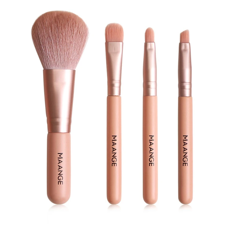 4pcs pink 1/4/7/12 шт./лот кисти для макияжа Набор для смешивания теней для век подводка для глаз для бровей и ресниц кисти для макияжа Профессиональная кисть для теней - Handle Color: 4pcs pink