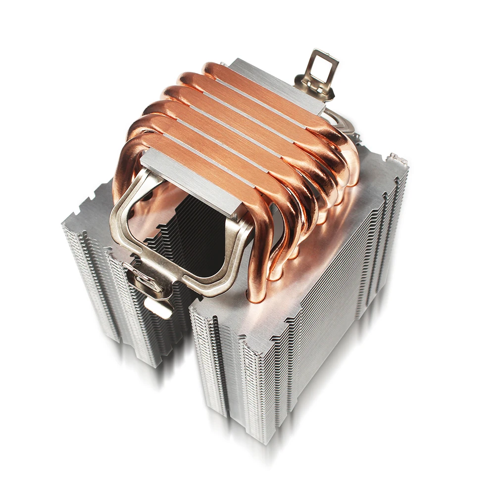 3/4PIN RGB светодиодный Процессор кулер 6 Heatpipe двойная башня 12V 9 см 2 шт/комплект