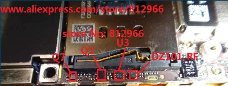 40 шт./лот новый Q7 + Q3 U3 кнопка управления ic dz101 _ rf SIM-контроллер чип для iPhone 5 |