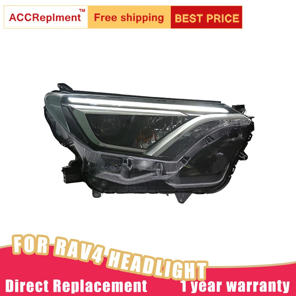 

2Pcs LED Headlights For Toyota RAV4 2016-2019 led car lights Angel eyes xenon HID KIT Fog lights LED Daytime Running Lights