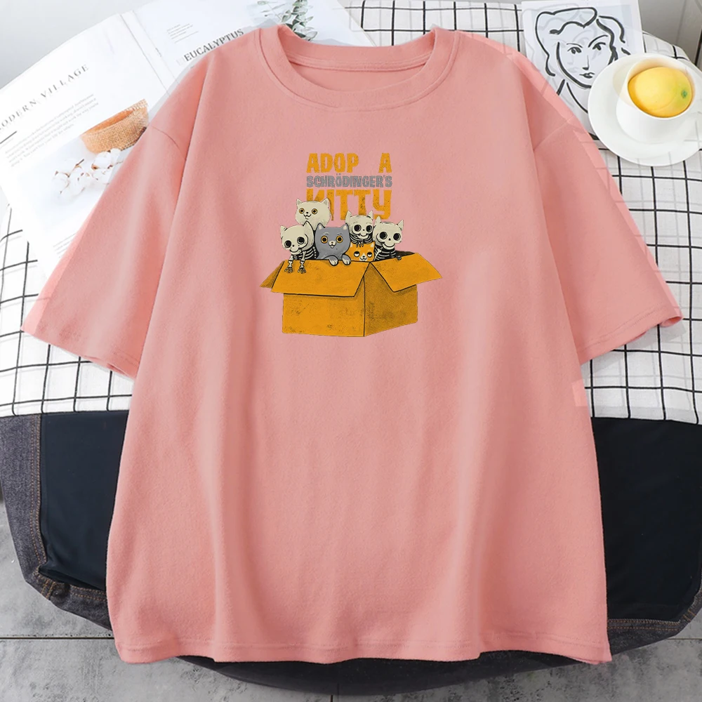 

Женская футболка с принтом «Группа кошек», модные мягкие футболки с коротким рукавом, повседневные топы, новые женские футболки с круглым в...