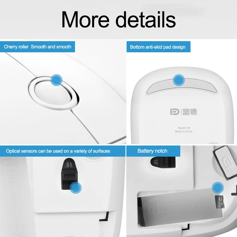 

2.4G USB 1500 DPI Wireless Mouse Silent Gaming Mouse For Macbook Air Pro Laptop Ergonomic Computer Cute Animals Mice Gamer