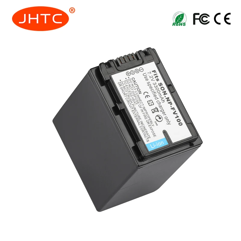 Аккумулятор NP FV100 для камеры sony DCR-DVD103 XR100 HDR-XR550/E HDR-XR350/E HDR-XR150/E NPFV100 3300mah литий-ионный аккумулятор