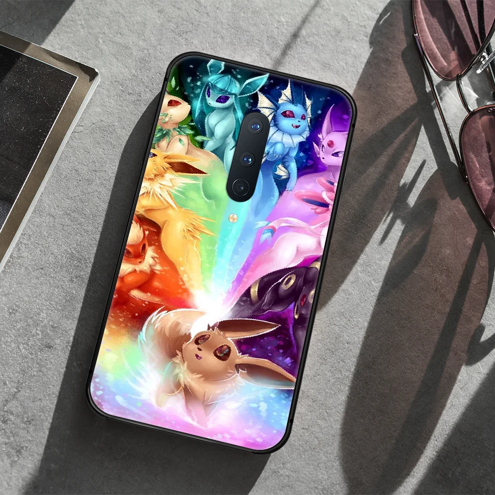

Cute Pokemons Phone Case Cover Hull For 1+ Oneplus 5T 6 6T 7 7T 8 8T Pro black Waterproof Tpu Funda 3D Cell Painting Prime Soft