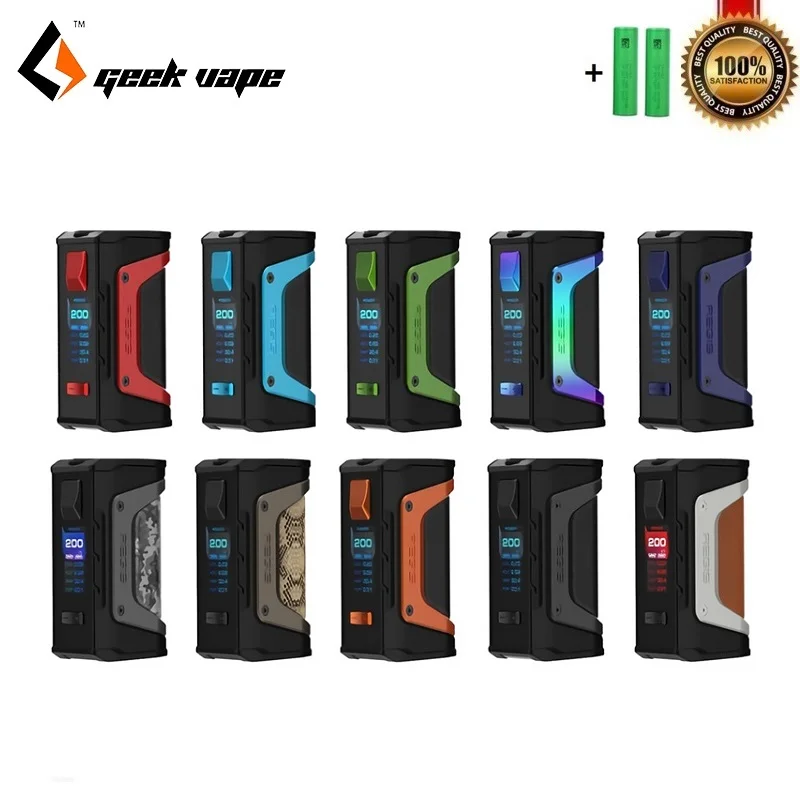 Оригинальный GeekVape Aegis Legend 200 Вт TC коробка мод с новым чипсетом питания от двух 18650