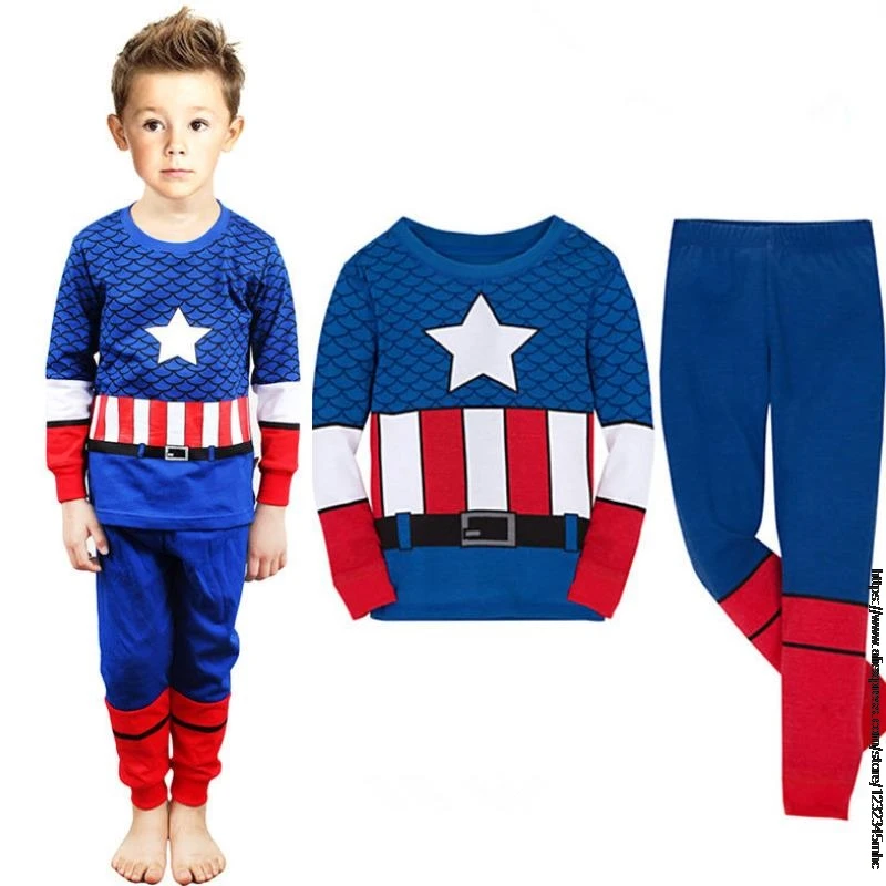 Комплекты детской одежды Disney одежда для сна мальчиков Детский комплект Капитана