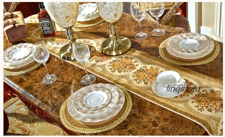 Европейский столовый Западный коврик для еды тканевый домашний вазы