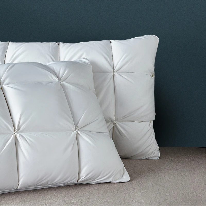 Подушка из хлопка премиум-класса для сна с гусиным пером 1 упаковка