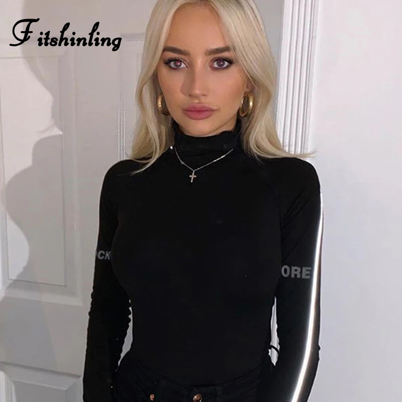 Fitshinling 2020 осенние женские боди для фитнеса модные обтягивающие сексуальные