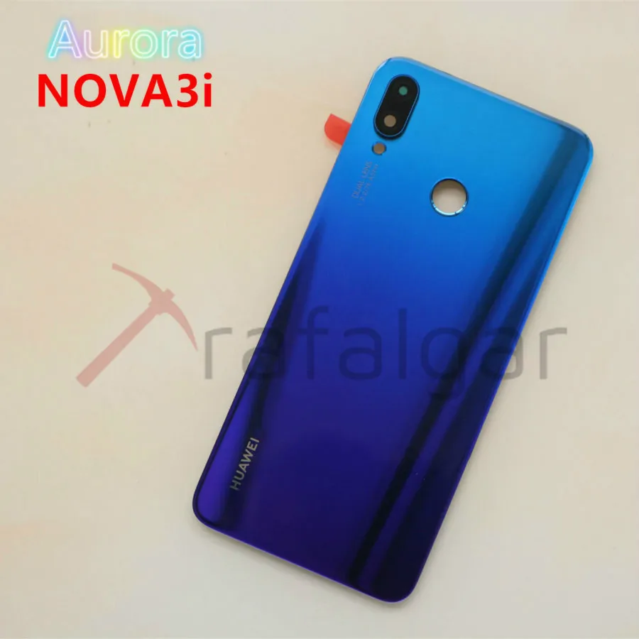 Крышка батарейного отсека для Huawei Nova 3 3i заднее стекло NOVA3 задняя панель корпуса +