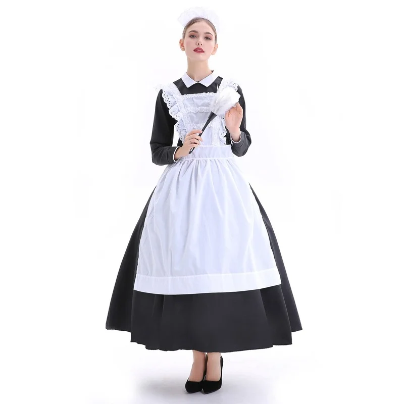 

French Manor Maid Dress Cute Woman Vintage Cosplay Animation Costume Saint Party Stage Performance Clothing 2021 Kawaii Wear New