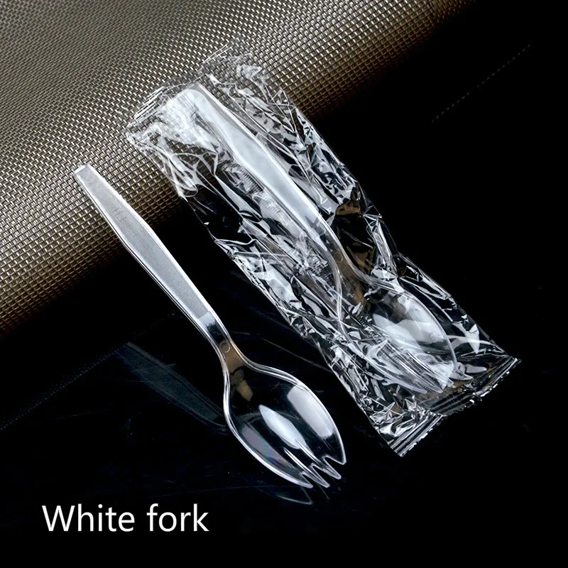 Одноразовая ложка десертная пластиковая вилка для мороженого торта мини