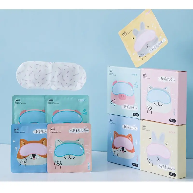 Паровая маска для глаз теплый генерирующий спа увлажняющий темный круг сумка