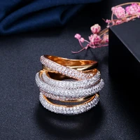 trendy ring vintage rsyr0101 gold plated women fashion jewelry reception white zircon luxury engagement