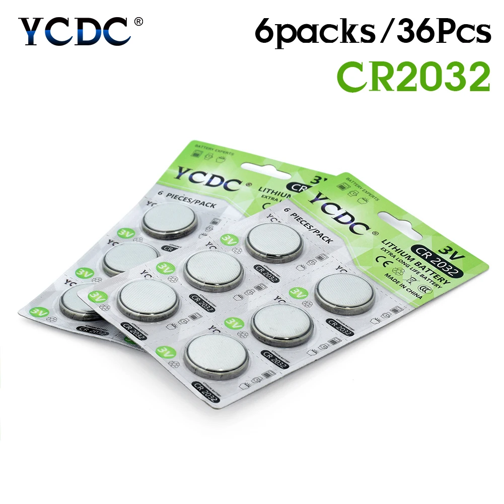 Новинка 2020 3 в 36 шт. CR2032 CR 2032 литий ионные аккумуляторы для монет BR2032 DL2032 ECR2032