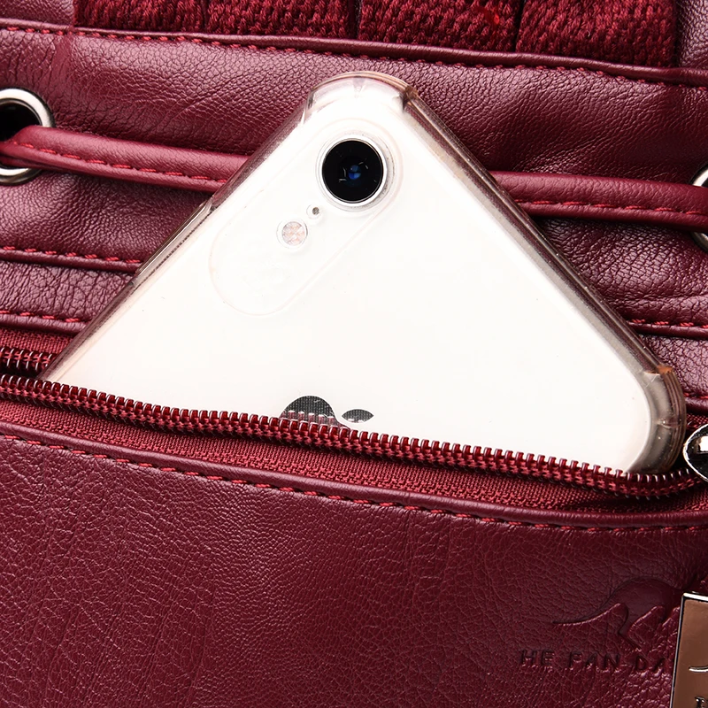 Женский кожаный рюкзак школьный для девочек подростков 2019|Женские рюкзаки| |