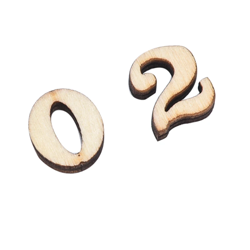 Смешанные 50 шт. деревянные украшения для рукоделия МДФ вырезы с плоским